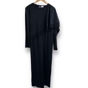 Lennie for Marie Leonard black maxi sweater dress size M